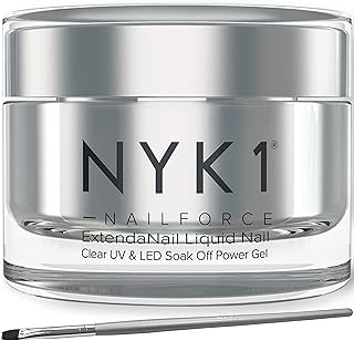 Nail Strengthener Polygel Nail Builder Gel (15ml) NAIL FORCE Polygel Nail Gel Builder Fix Split Broken Nails Extend and Sculpture Nail Hardener - Poly Gel Enhancement Builder To Strengthen Nails