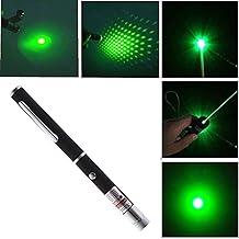 Ultra Powerful Green Laser Pointer Pen, 1000 FT Range with Adjustable Cap for Presentation, Long Range Laser Beam with Extra Disco Light Effect, Ideal for Project Design and Professional Use