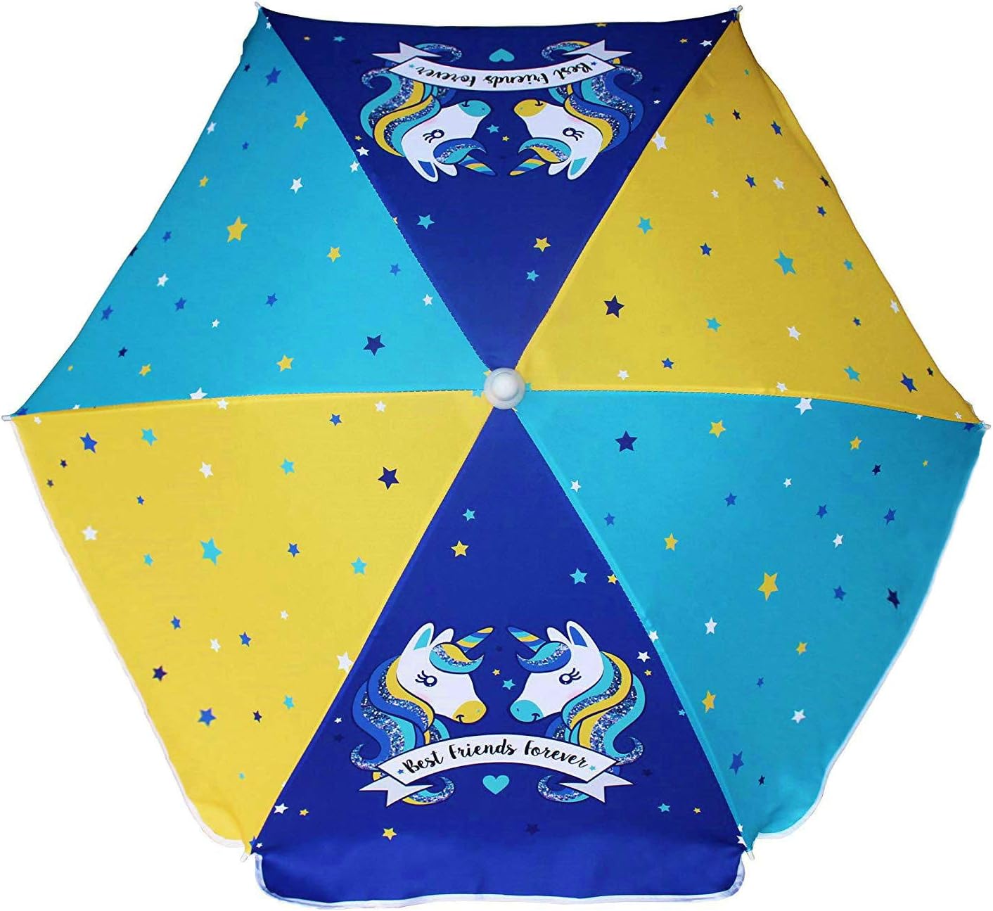 AMMSUN 47 Inch Seaside Umbrella for Sand and Water Table - Kids Durable Umbrella Beach Camping Garden Outdoor Play Shade