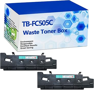 TB-FC505C TBFC505 Compatible Waste Toner Box for Toshiba TB-FC505C Replacement for 2505AC 3005AC 3505AC 4505AC 5005AC 2555AC 3055AC 3555AC 4555AC 5055AC Printer,TBFC505C-2 Pack