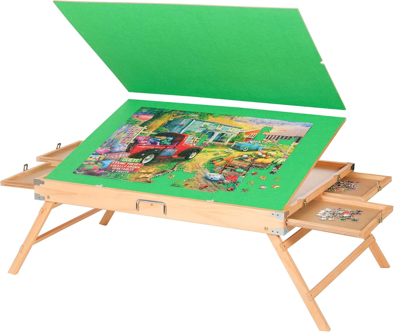 Buy 1500 Piece Puzzle Table, Wooden Jigsaw Puzzle Tables for Adults