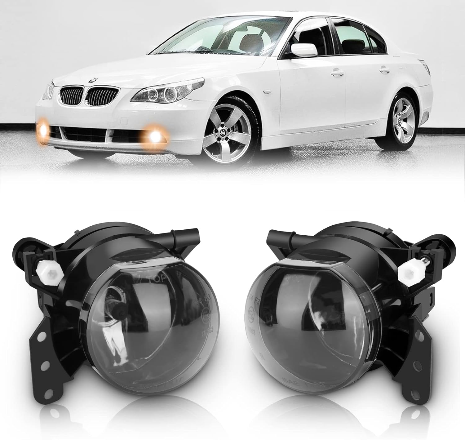 LED Fog Lights for BMW E60 E61 525i 525xi 530i 530xi 545i / E46 325Ci 330Ci / E90 E91 325i 325xi 328i 328xi 330i 330xi 335i / E63 E64 645Ci 650i/ E83 X3 / M3, 3 5 6 Series, SDN/WGN/CPE/CONV (LED Bulb)