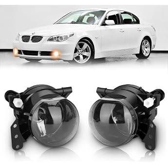 Fog Light for BMW E90 E91 E46 E60 E61 E63 E64 E83 3 Series 5 Series 6 Series X3 01/2003-12/2012 Black