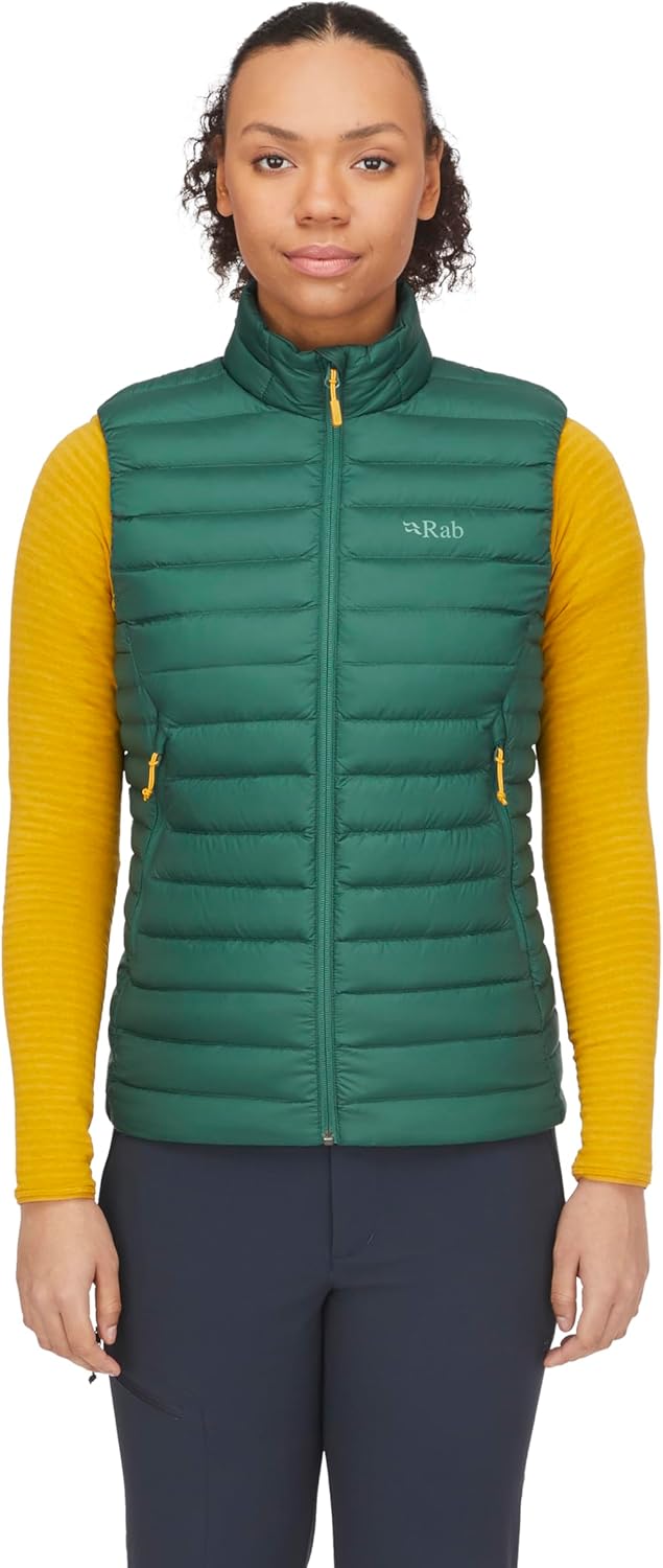 Rab Women's Microlight Down Vest - Insulated Lightweight Gilet for Hiking, Trekking, & Skiing