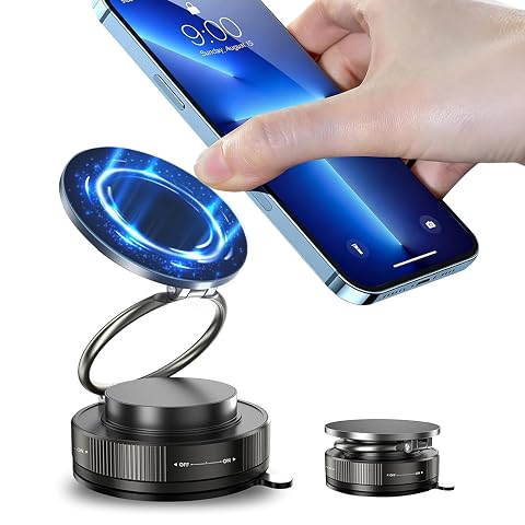 Miedecdel Magnetic Phone Holder for MagSafe 360 Adjustable Car Phone Mount with 96 LBS Strongest Suction 2800gf Strongest