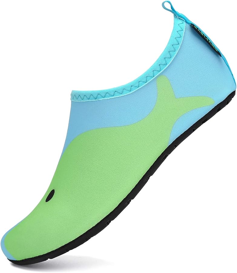 UBFEN - Zapatos De Agua Para Niños Y Niñas, Zapatos De Agua Descalzos, Playa, Piscina, Deportes, Secado Rápido, Para Niños Pequeños, Pequeños, Ligeros, Zapatos De Natación, Rosado, 19 MX Niño Pequeño