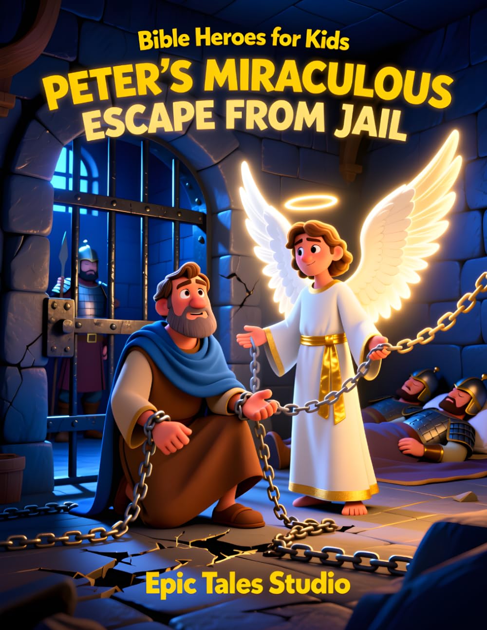 Bible Heroes for Kids: Peter’s Miraculous Escape from Jail – Book 17: A Story of Prayer, Faith, and God’s Amazing Rescue