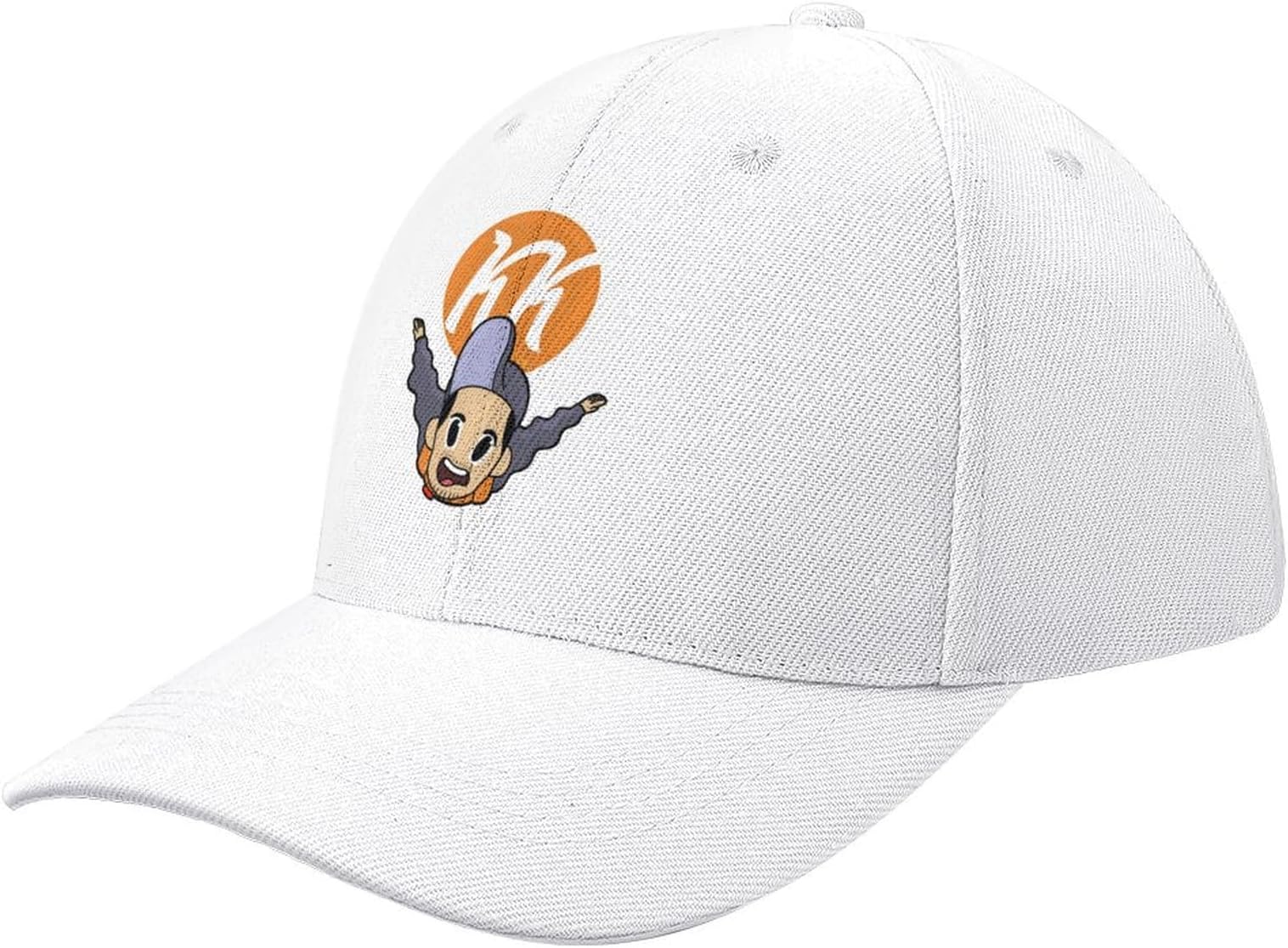 Kindly Keyin Skydive Baseball Cap Funny hat Sunscreen Man Cap Elegant Women's Hats Men White