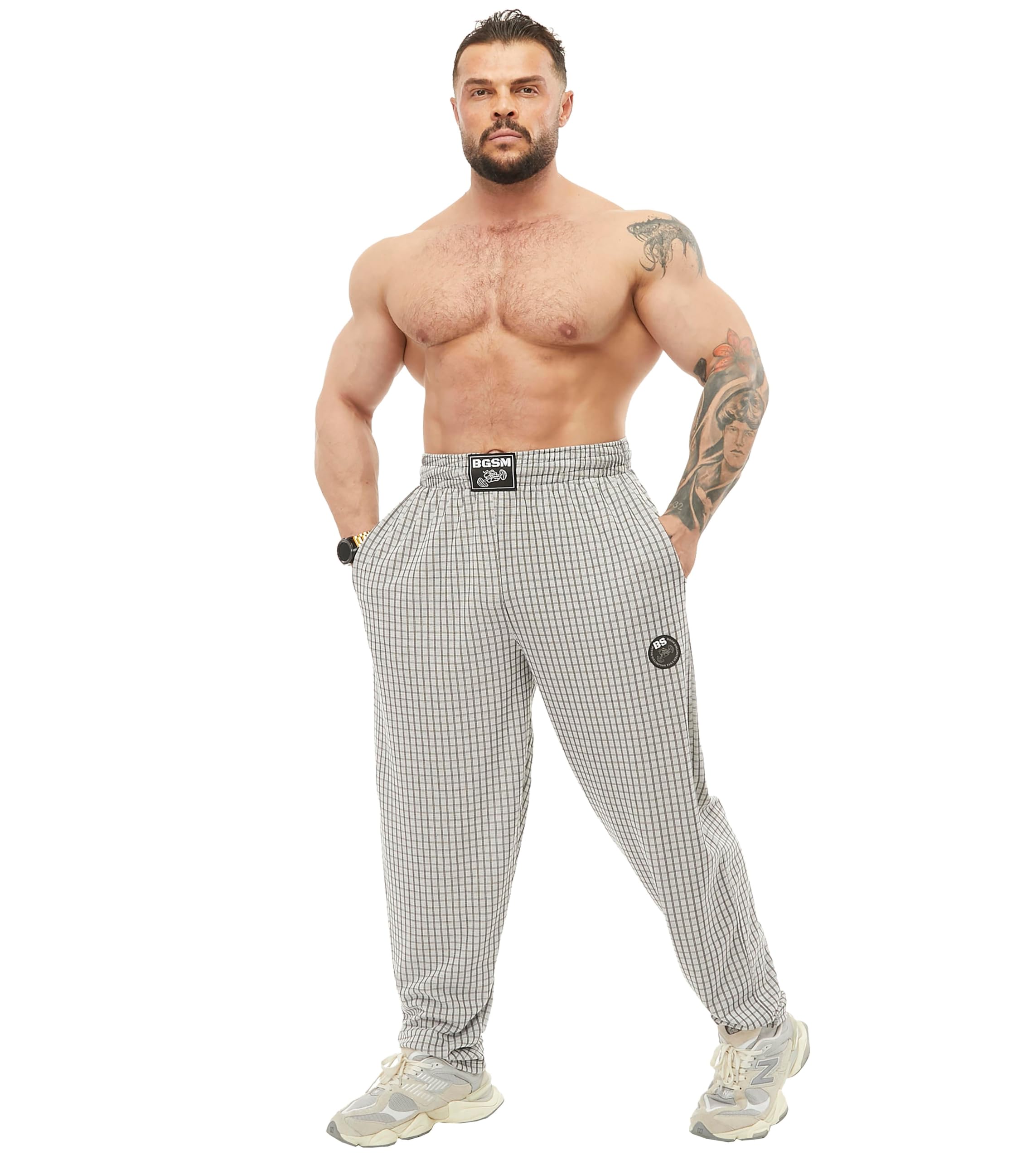 Pantalones deportivos de algodón de ajuste holgado para hombre con bolsillos, pantalones de estilo de vida para gimnasio