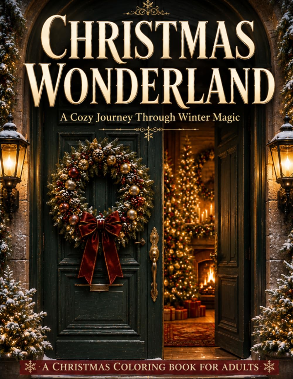 Christmas Wonderland: A Cozy Journey Through Winter Magic: A Christmas Coloring Book for Adults Featuring 110+ Cozy Winter, Holiday and Christmas Village Scenes
