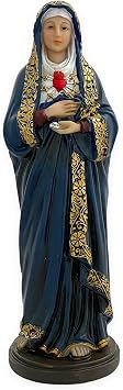 12" Inch Virgen de Los Dolores Mater Dolorosa Imagen Our Lady of Sorrows Statue Catholic Religious Gift
