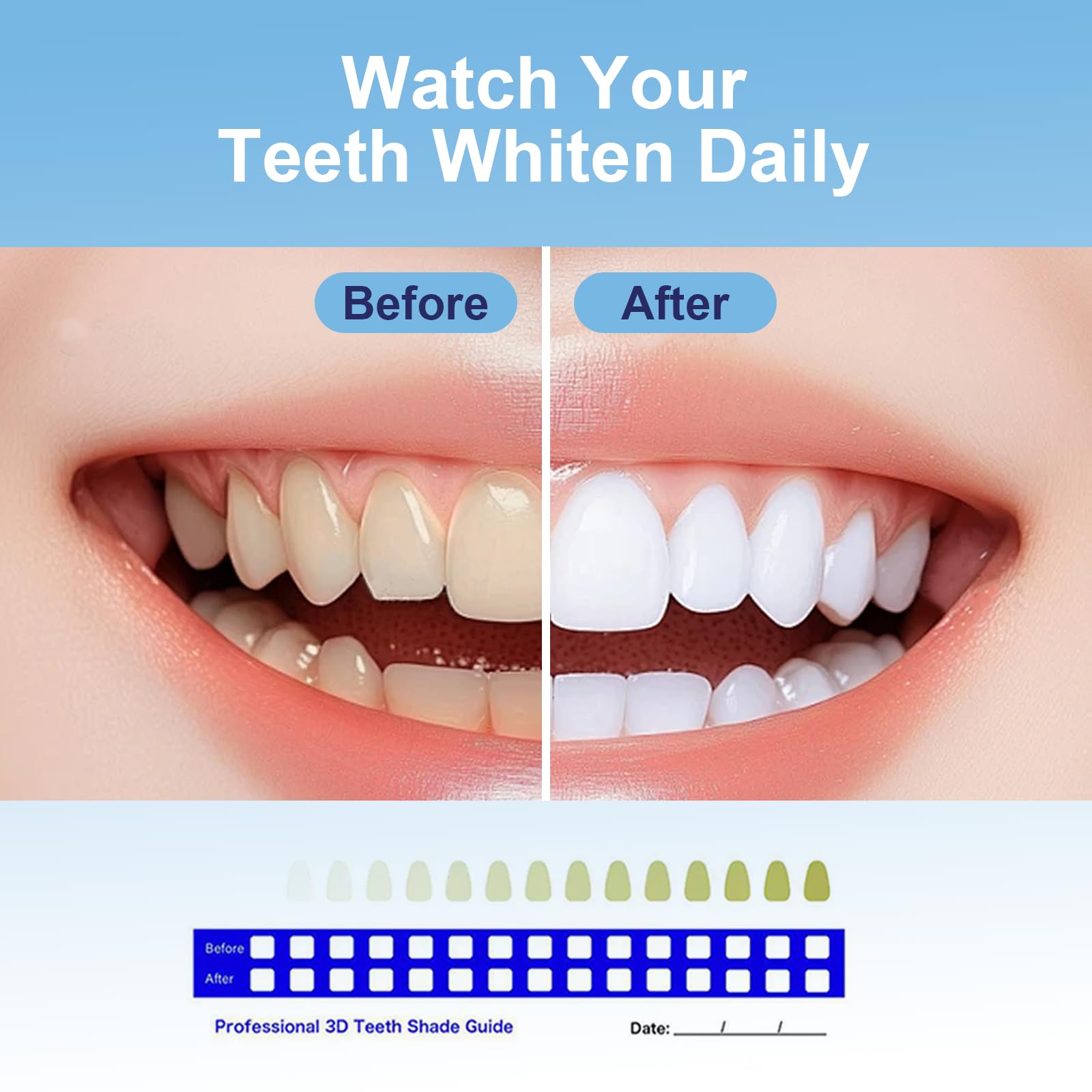 Kit Sbiancante Denti Professionale, Lampada Dentale Whitening, Gel Sbiancamento Denti, Cura dei denti, Rapido sbiancamento dei denti, Efficace Rimozione Delle Macchie
