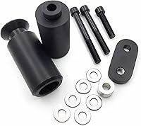 Vista 1 de HTTMT MT219-002-BK - Protector de choque deslizante para motocicleta, sin corte, compatible con Yzf R6 Yzfr6 2006 2007, aluminio negro y resistente