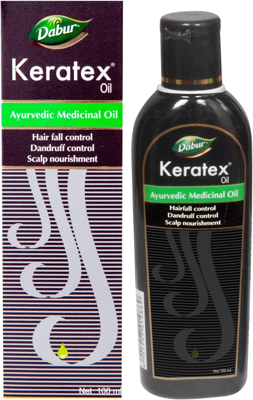 Dabur Keratex Oil Ayurvedic Medicinal Oil Reduces Hairfall, 100 Ml