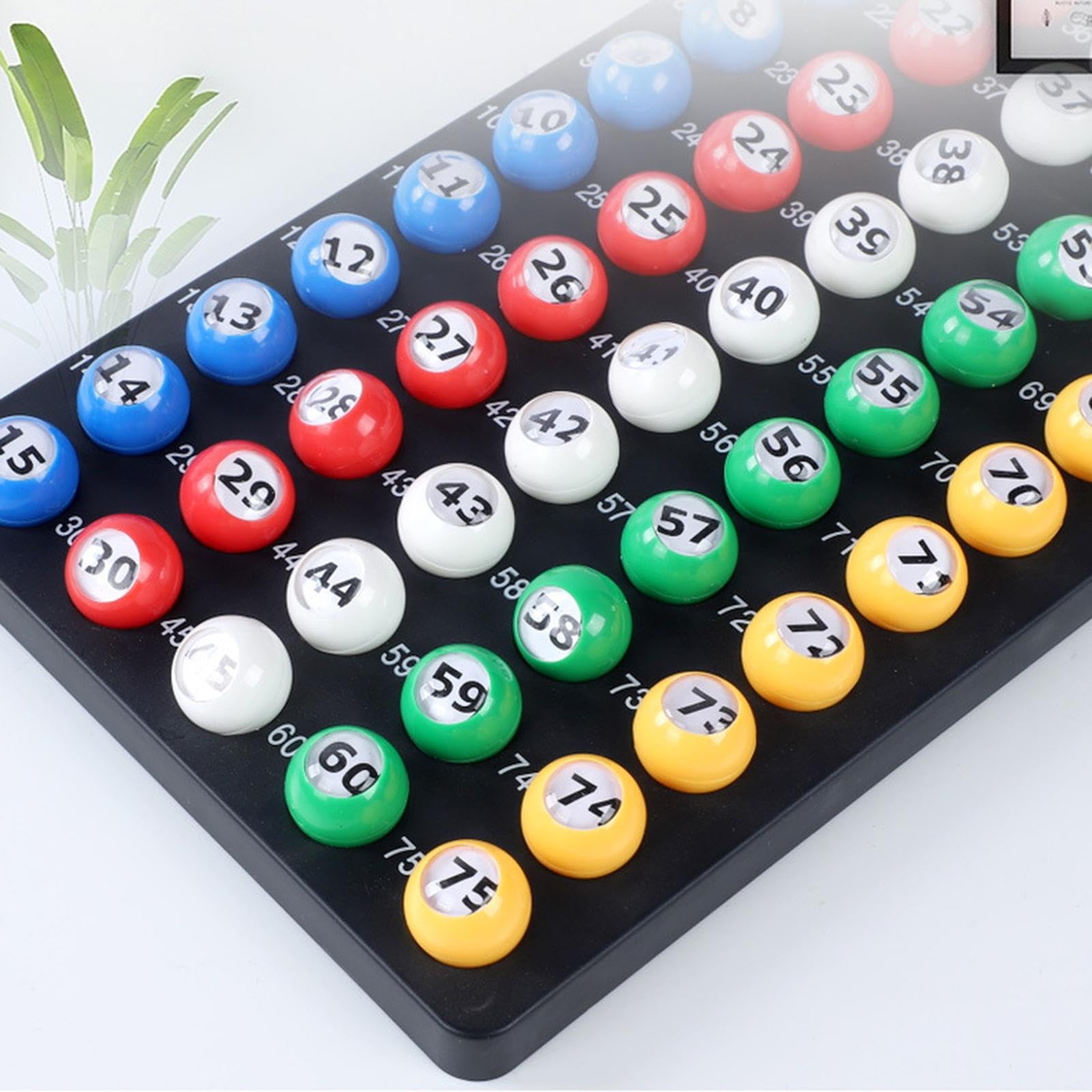 UGPLM 150x Bingo Balls Raffle Balls Numbers 1-150 Tally Ball Calling Balls for Large Group Activities Parties Game Night Traveling