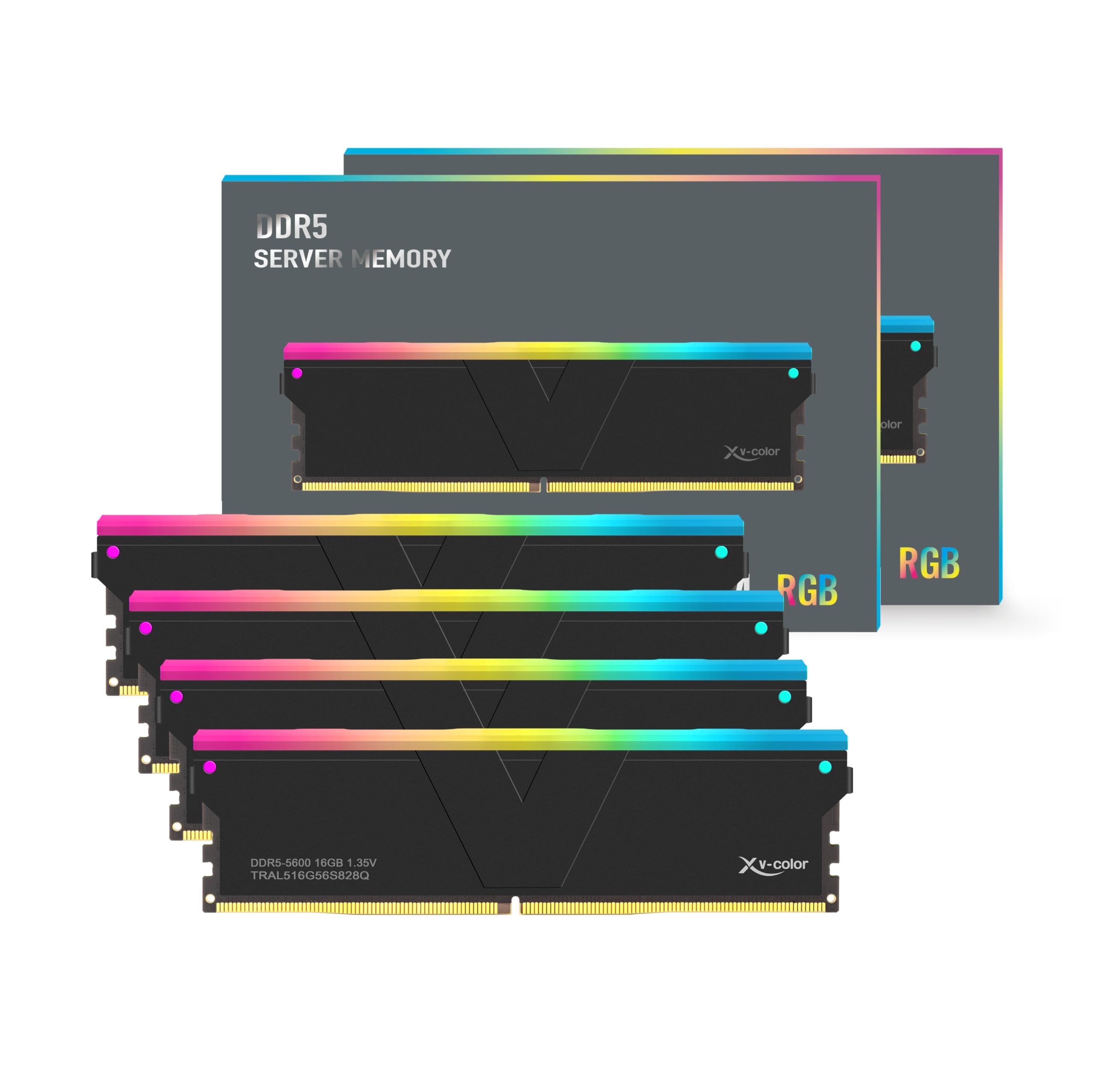 Amazon.com: V-Color DDR5 64GB (16GBx4) 5600MHz CL28 2Gx8 1Rx8