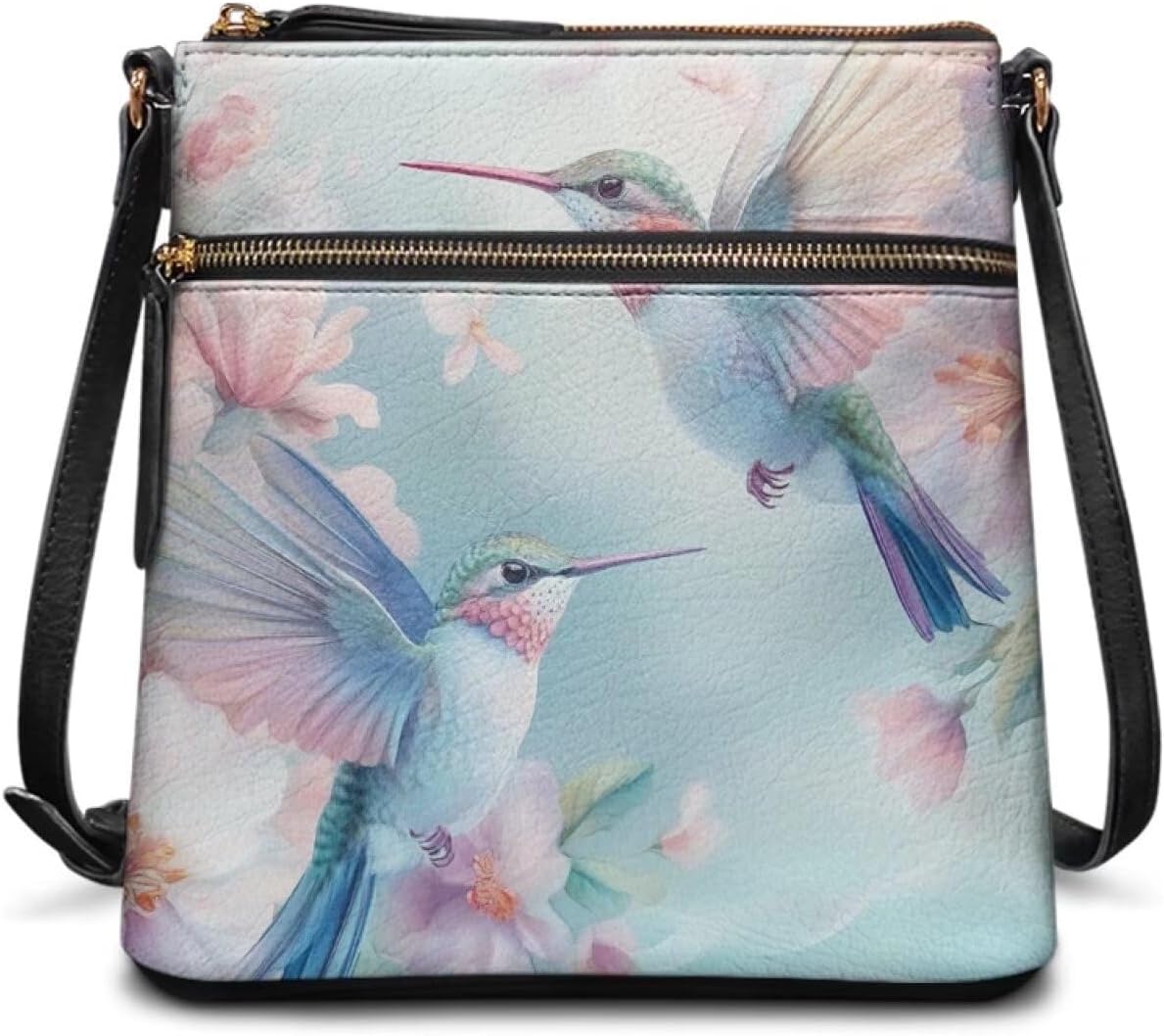 HUGS IDEA Crossbody Purse for Women,Lightweight Crossbody Bag Soft Leather Women's Shoulder Handbags