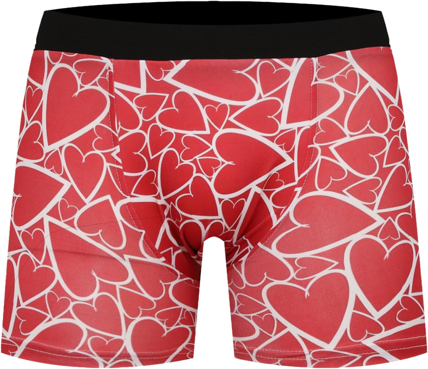 Men Sexy Heart Sheer Boxer Shorts Funny Briefs Underwear Mankini Valentine’s Gag Gifts