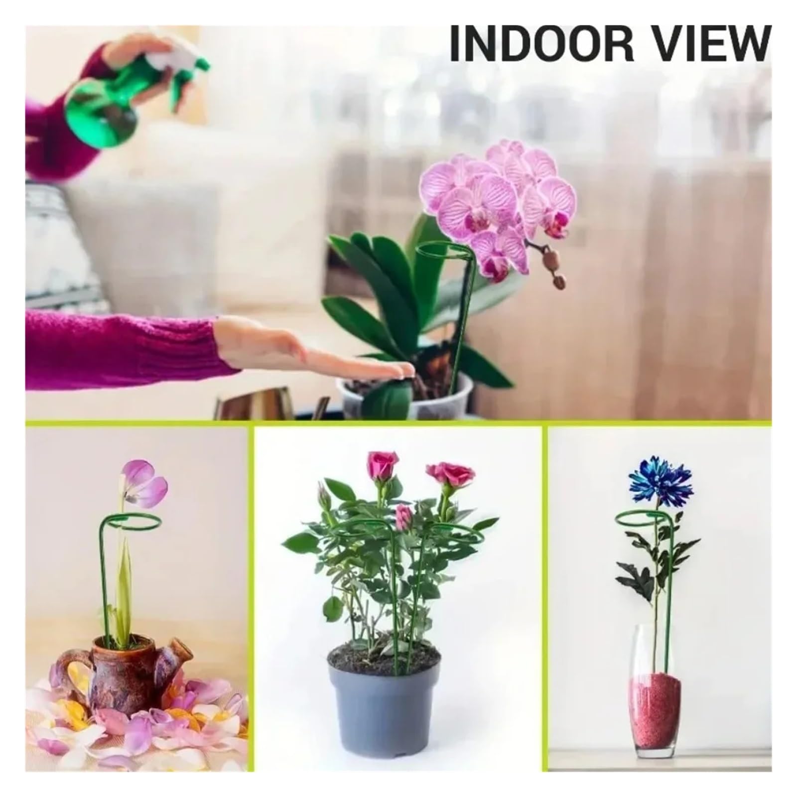 Tuteurs Pour Plantes Piquets de support for plantes de jardin vert