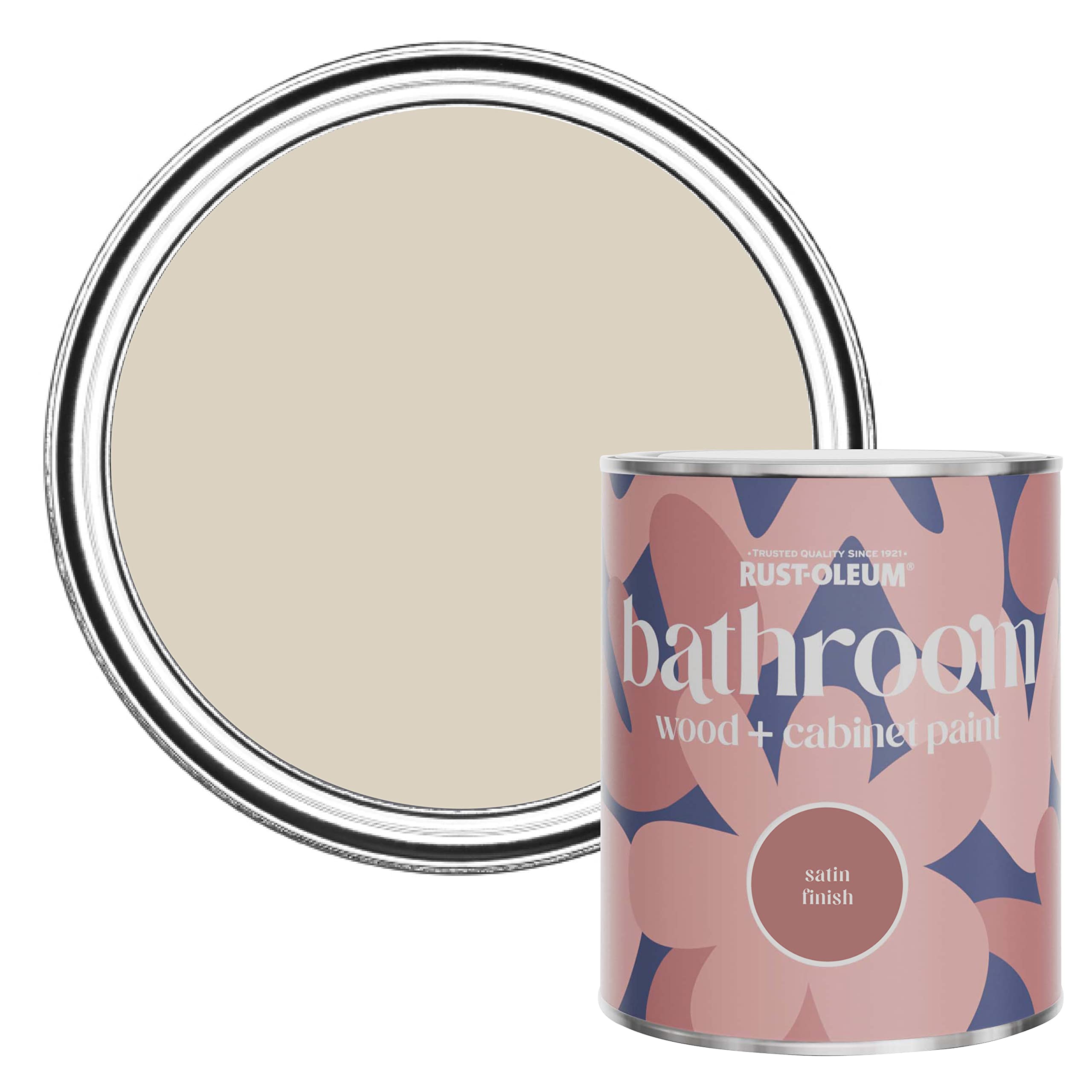 B&Q -  Hessian Satin Bathroom Wood & Cabinet Paint 750Ml