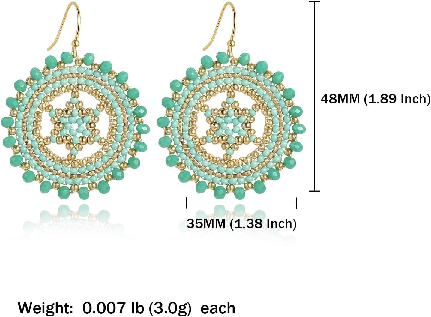 Elegance 11 Designs Beaded Earrings For Women Seed Bead Summer Beach Boho Statement Dangle Handmade Earrings Jewelry - Image 5