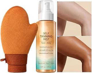 Sollös brons Mist 100 ml, utomhus ansiktsspray för slät glöd | Hydrating Tanning Spray för semester resor hem party spa camping sommar strand män kvinnor