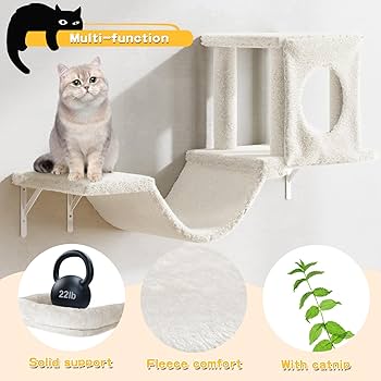 Amazon.com : NUNU LAB Wall Mounted Cat Furniture Set - 6 Pcs