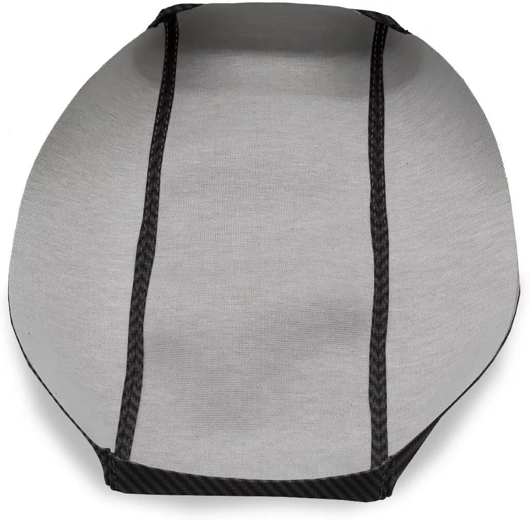 Carbon Fiber Console Lid Cover Black Compatible with Chevrolet Trailblazer 02-09