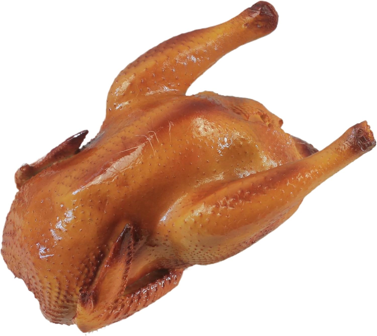 Yeory Chicken Christmas Ornament Lifelike Eye-Catching Fake Chicken Eco-Friendly Soft Smoked Turkey Reusable Fake Turkey for Display Props Christmas Party Ornament, Smoked