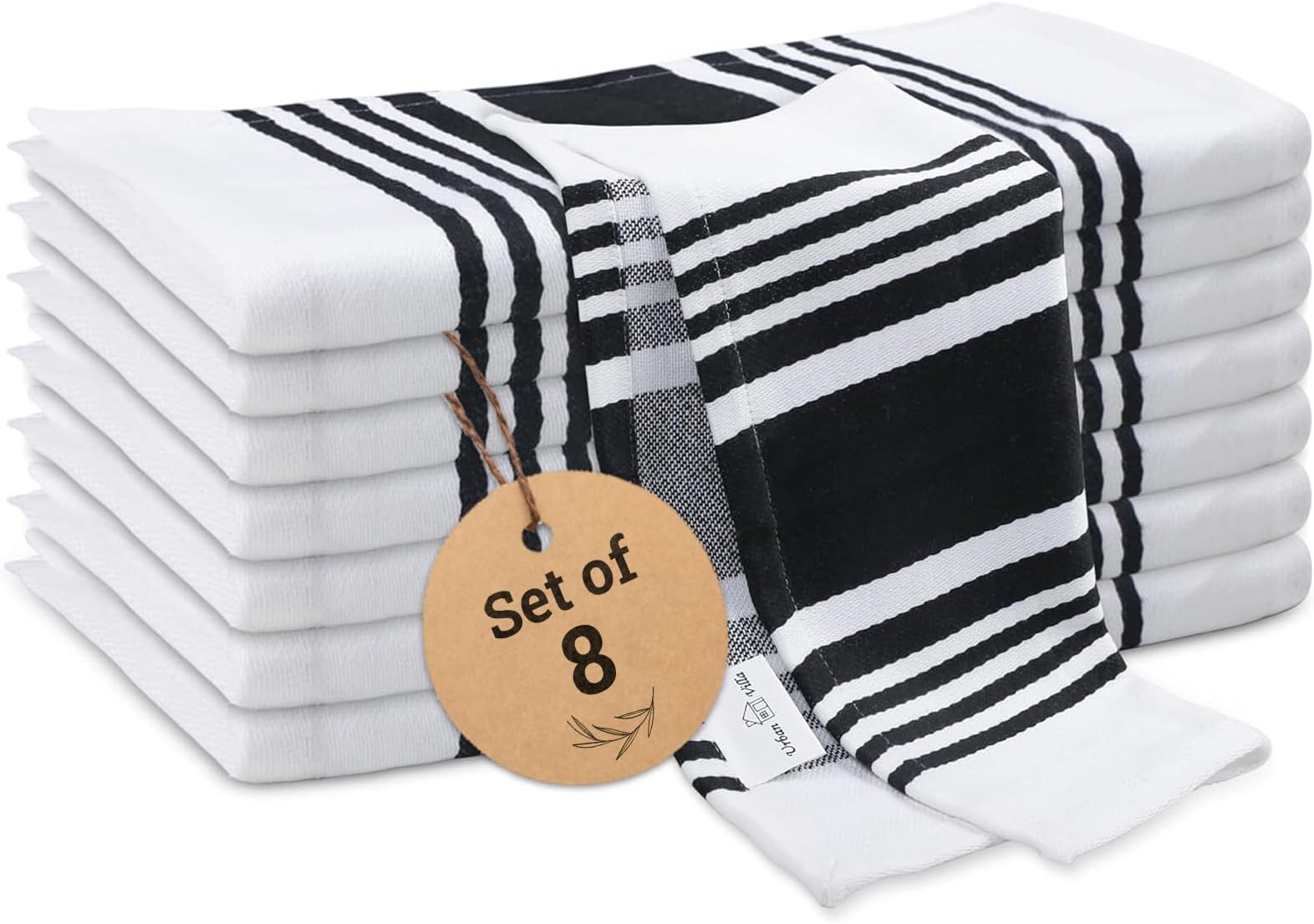 Amazon.com: Qpenm Abstract Black and White Kitchen Dish Towels Set of 4 ...