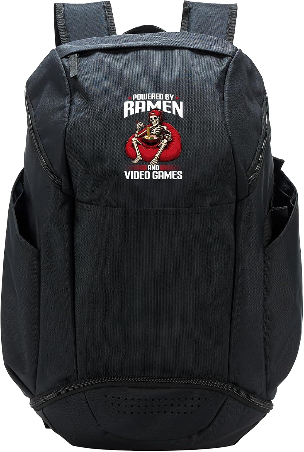 Funny Gaming and Ramen Gamer Skeleton Sport Backpack