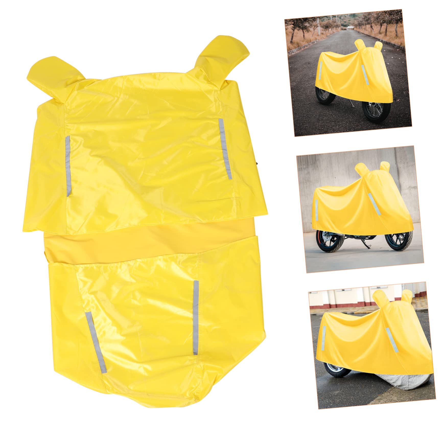 Copertura Antipioggia per Bicicletta Elettrica e Scooter, Telo Oxford Giallo, Resistente All’acqua, Antigraffio, per Esterni e Rimessaggio