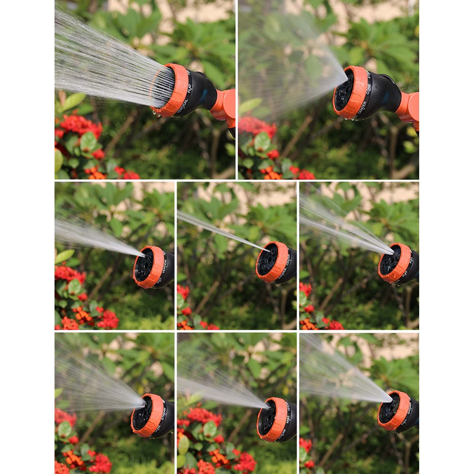 Gartenschlauch-Spritzpistole, 8 Einstellbare Muster, Hochdruck-Sprühdüse, für Garten, Rasenbewässerung, Autowäsche, Reinigung