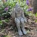 John Bernard & Company Bigfoot The Rude ‘Flipping The Bird’ Sasquatch Yeti Statue/Figurine Indoor/Outdoor Sculpture for Patio, Deck, Home, Office 10 in H Shelf Sitter Figurine (Stone Gray)