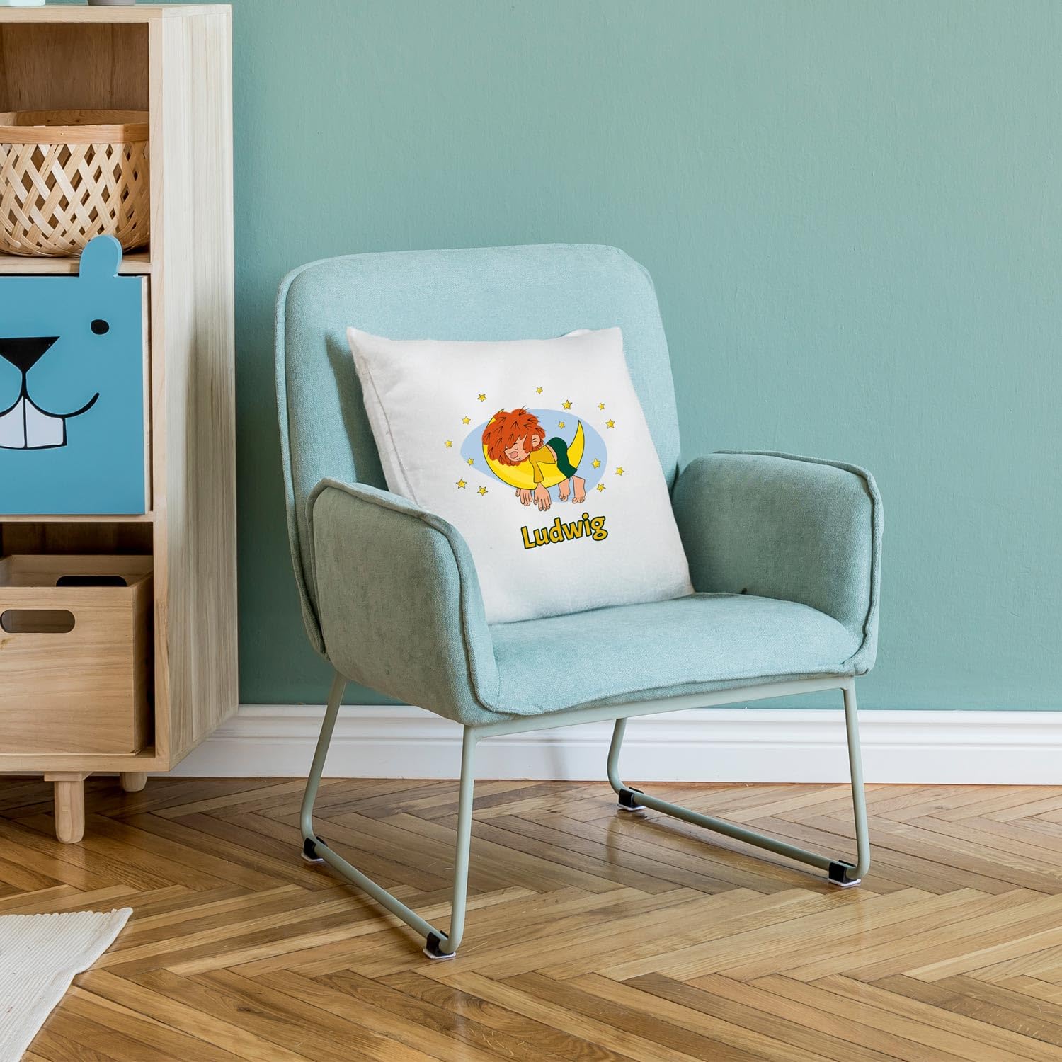 Bavariashop | PUMUCKL Kuschelkissen personalisiert | Personalisiertes Kissen mit Namen | Namenskissen mit Spruch | 40 x 40 cm