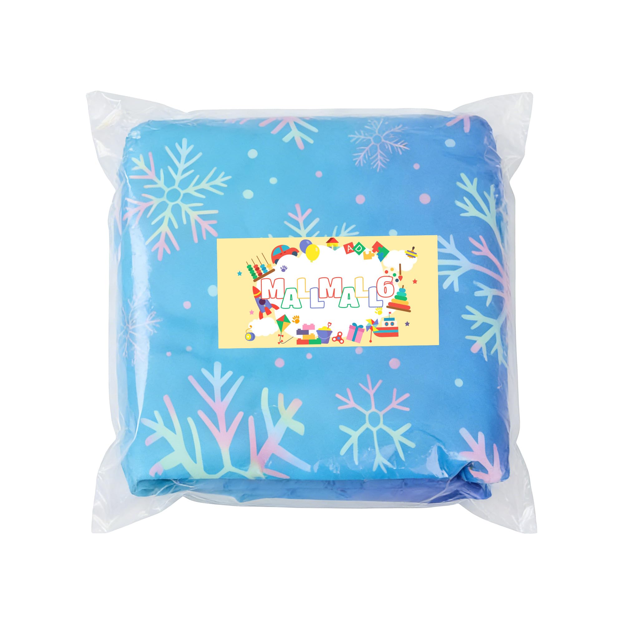 MALLMALL6 Alfombrilla de hielo congelable reutilizable – 2 bandejas de refrigeración para servir alimentos frescos para picnic al aire libre, fiesta, bufé, 19.7 x 15.7 pulgadas, coloridos copos de