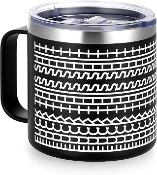 Hidden Message Coffee Mug - 14oz Insulated 18/8 Stainless Steel Novelty Cup - Fun Mug Reveals a Funny Sarcastic Saying, Christmas Birthday Gift for Men, Women, Friends & Family