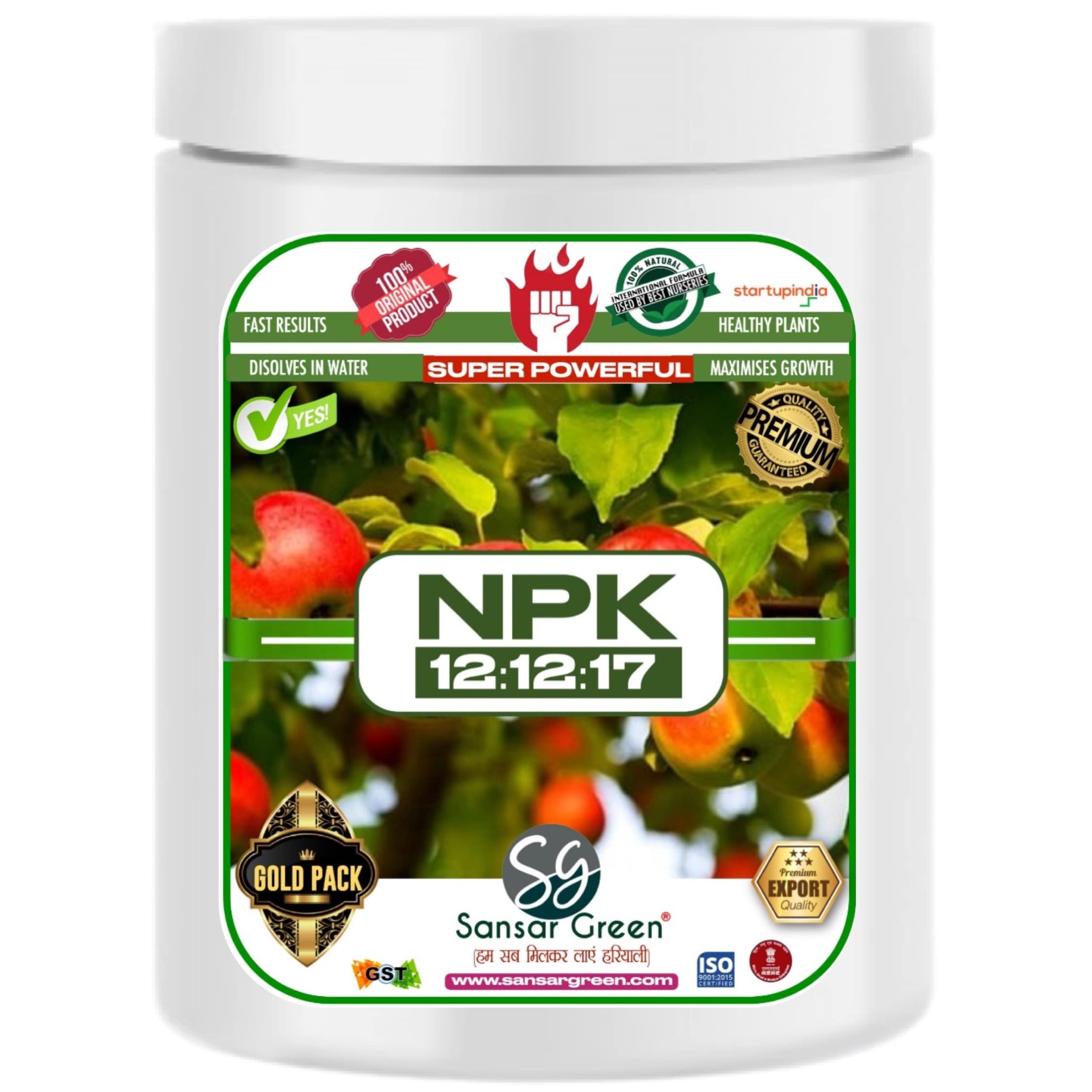 Sansar Green® NPK 12:12:17 for Plants (200 gm) (B09XQZ55T4) Amazon Price History, Amazon Price Tracker
