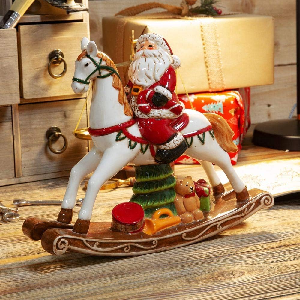 Gisela Graham Rocking Horse Christmas Decoration Amazon.co.uk Home & Kitchen