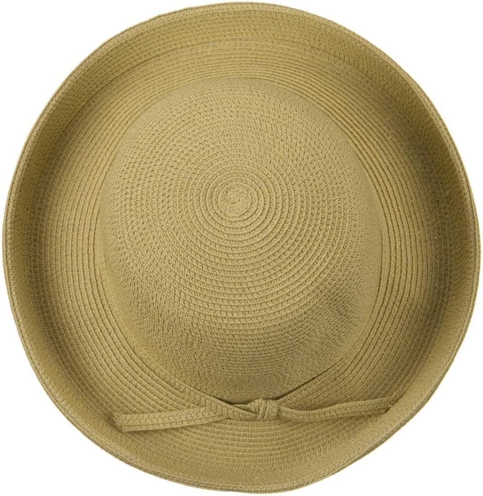 UPF 50+ Cotton Paper Braid Med Kettle Brim Hat - Tan
