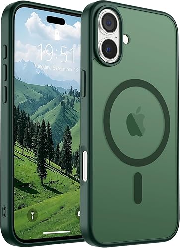 Miniatura 139 de SUPFINE - Funda magnética para iPhone 14 Pro Max (compatible con MagSafe), (protección contra caídas de grado militar de 10 pies), delgada, Negro