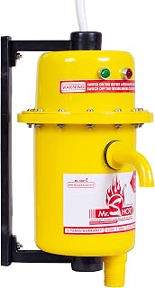 Mr.SHOT® Economy Automatic Instant Water Heater - 3000W, PP (Polypropylene) Plastic, Auto Cut-Off, Auto Reset, Threaded Inlet, ISI Certified Heating Element, Yellow, Instant Geyser for Home
