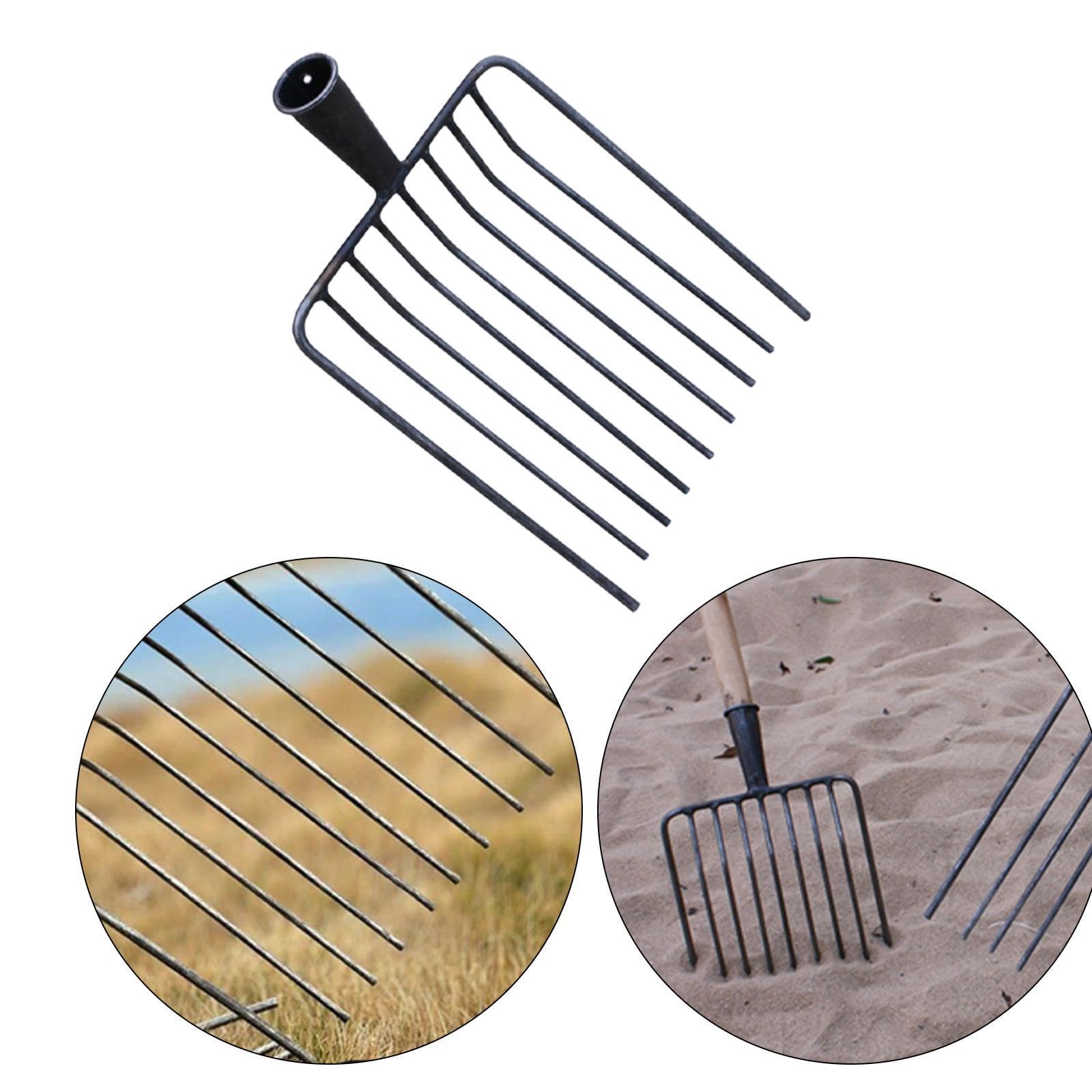 F Fityle Outil de Fourche remplacer la tête Jardin Accessoire, 9 Dents