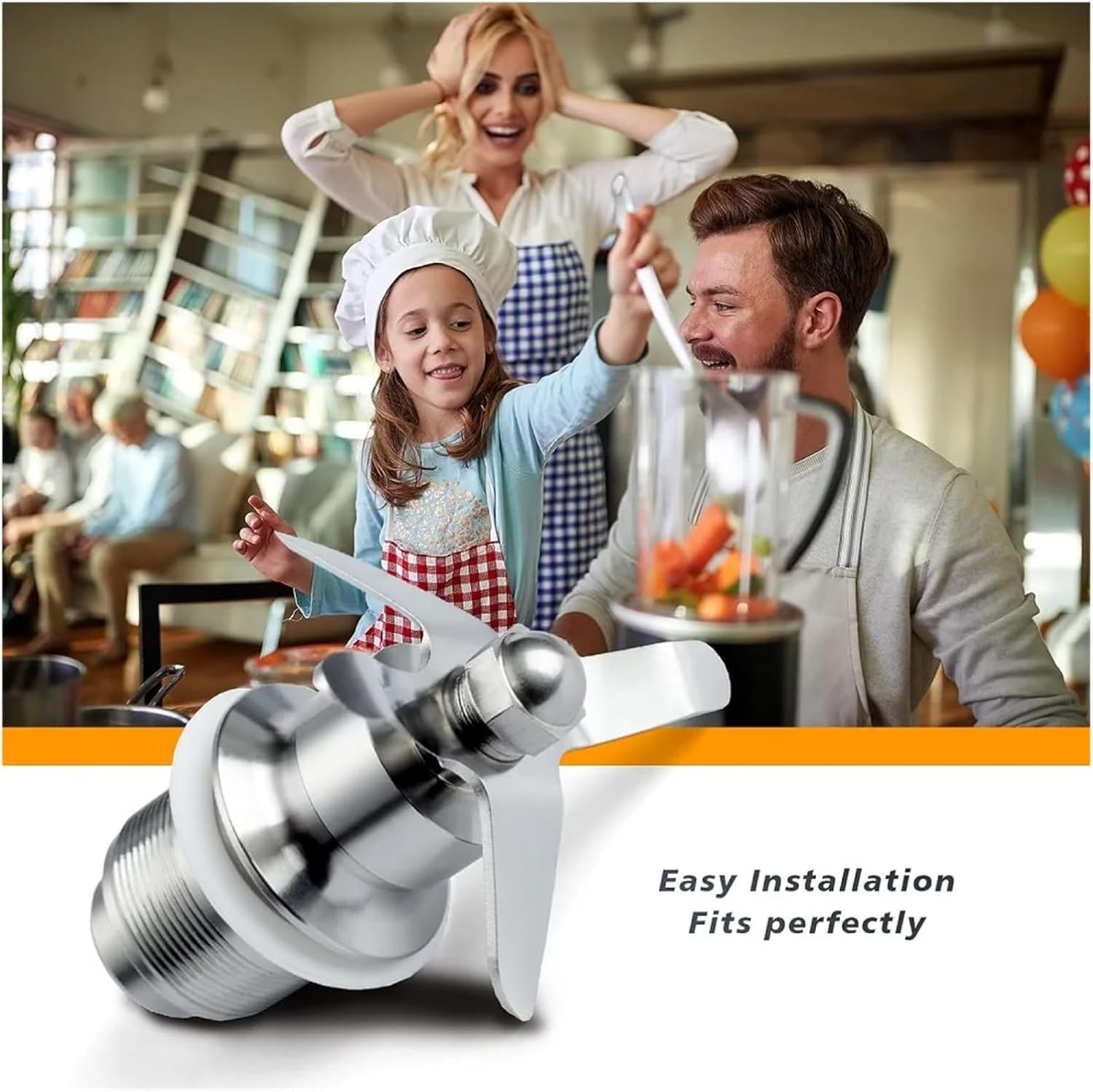 502977 Blade Cutting Assembly Blender Part Compatible With Waring CB15 CB10 CB6 Commercial Assembled Gallon Blenders, 502975