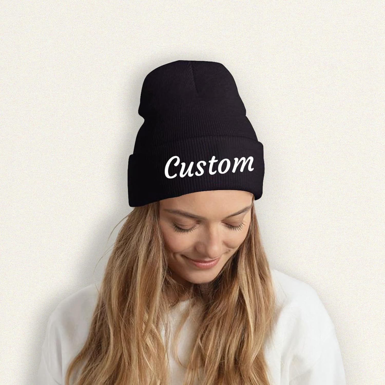 Custom Beanie Custom Winter Hats Personalized Hats for Men Women Customized Winter Hat for Men Add Your Text Logo Bulk - Image 3