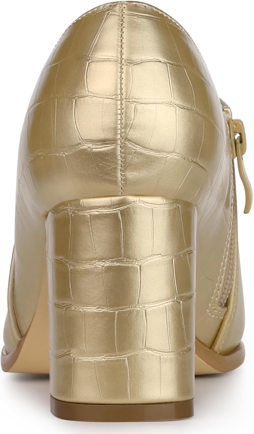 Allegra K Women's Heel Boots Pointed Toe Chunky Heels Ankle Booties