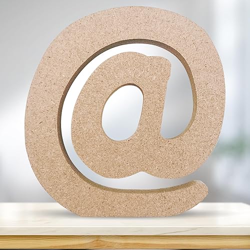 Miniatura 8 de Letras de madera 3D de 4 pulgadas, letras mayúsculas del alfabeto de madera natural, alfabeto de madera sin terminar para tablero de letras,