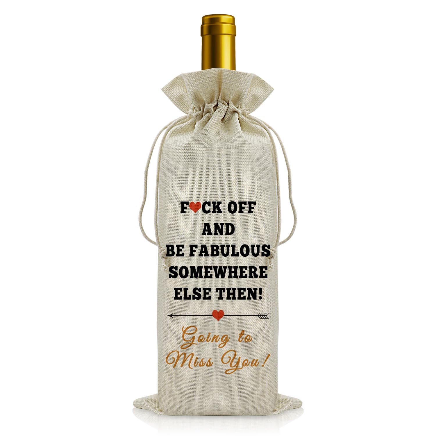 Vadaka New Job Gifts Wine Bags Coworkers Leaving Present for Colleagues Coworkers Farewell Goodbye Gifts Funny Coworker Gift for Women Wine Bottle Bag Retirement Present for Women Going Away Keepsake