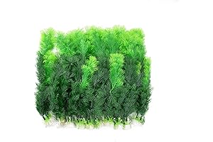 10pcs Artificial Aquarium Plants Green Grass