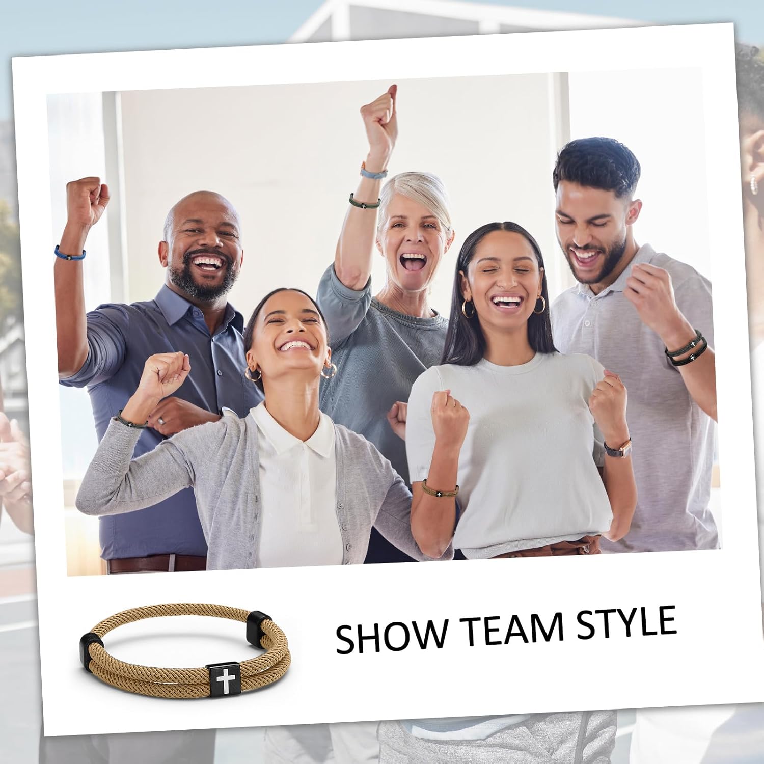 Landical 6 Pcs Braided Cross Bracelet Adjustable Rope Valentine Christian Religious Gift Jesus Bracelet for Men Women WWJD Wristband - Image 5